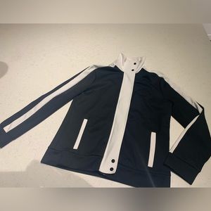 L-RL Ralph Lauren Active track jacket small, black & white